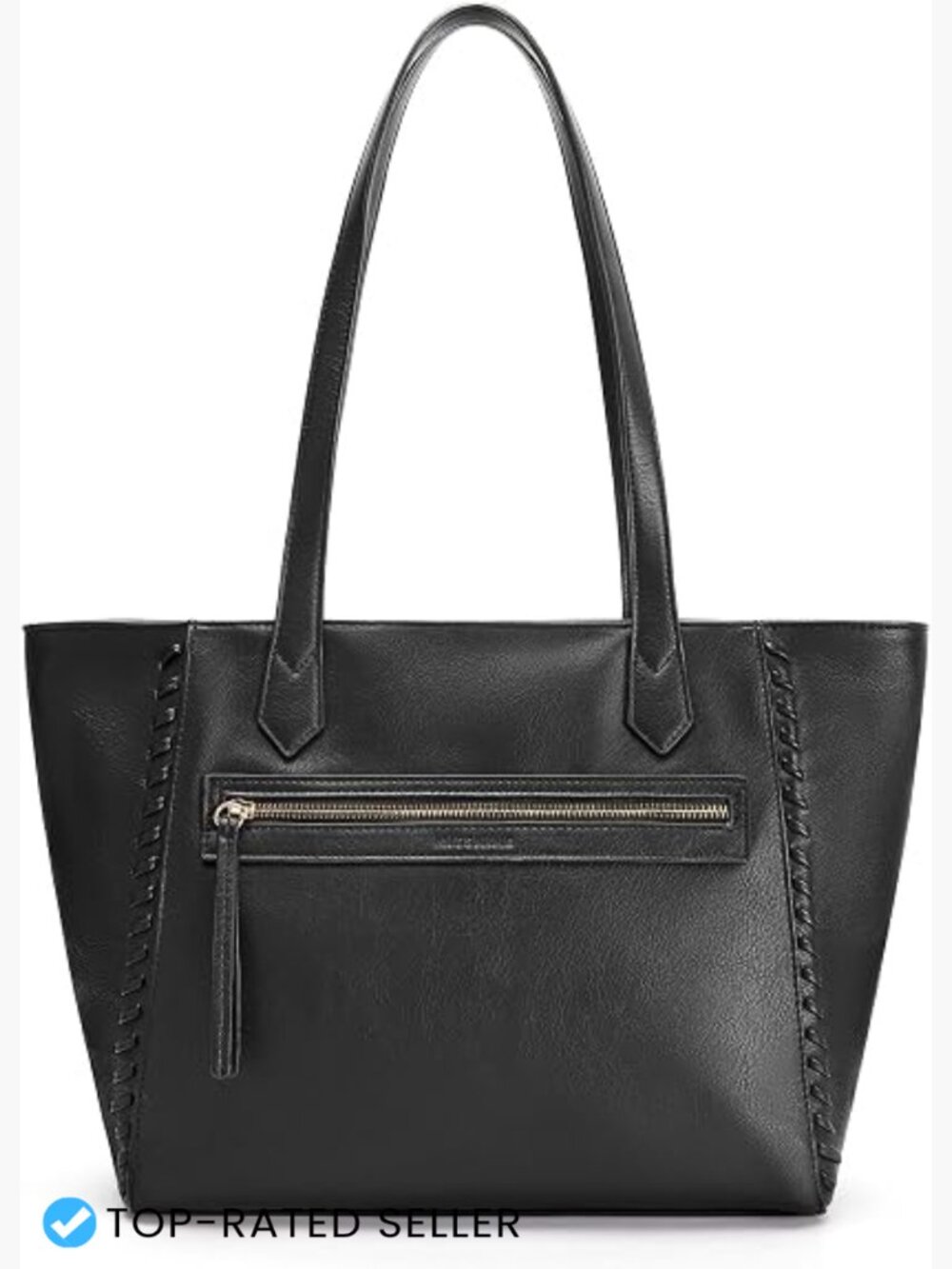 PU Leather Tote Satchel Handbag with Braided Design Work Travel